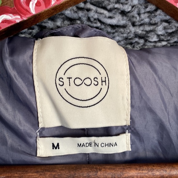 Stoosh fuzzy grey coat size medium. - Picture 9 of 13